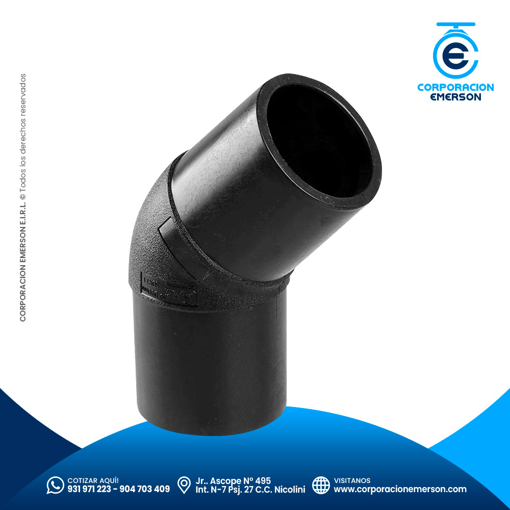Codo 45° HDPE Termofusión SDR-11