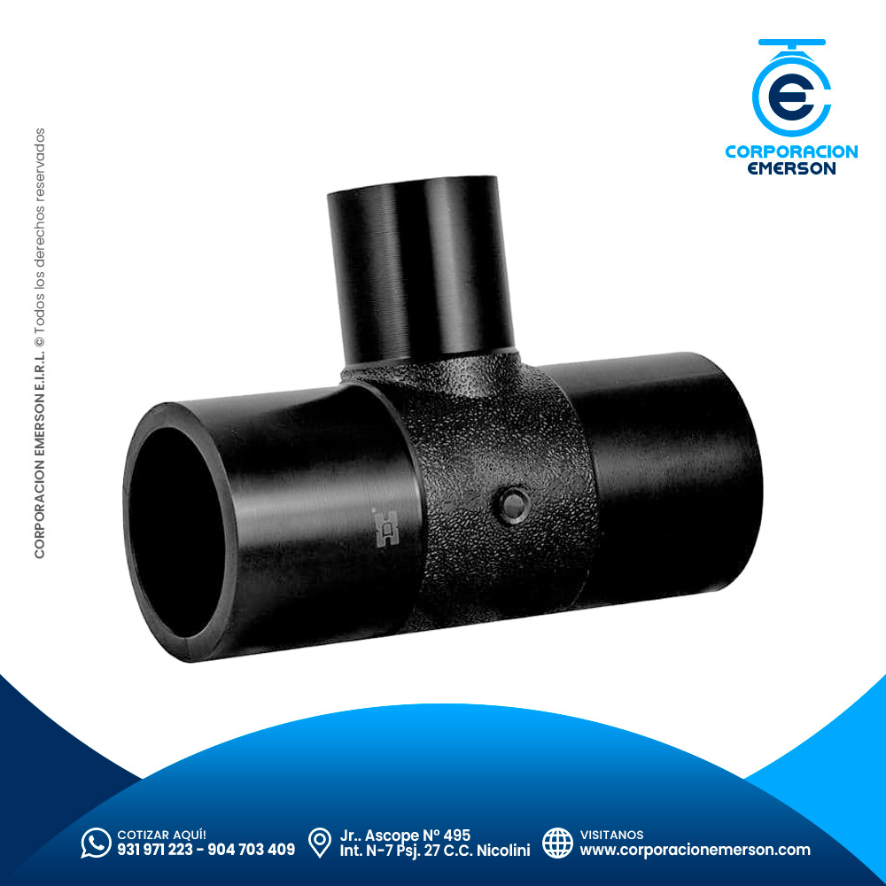 Tee con reducción HDPE Termofusión SDR-11