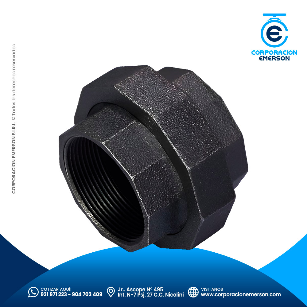 Unión Universal Fierro Negro Roscado